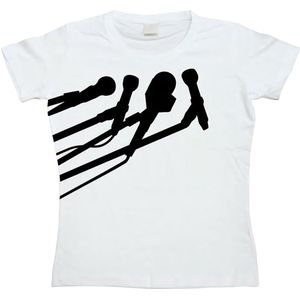 Hybris Damen Listen To Me Girly T-Shirt SH-5-14008-LFH3-8 White-S