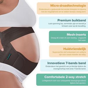 Zwangerschapsbuikband - rugsteun, buikband, Zwangerschapsgordel M