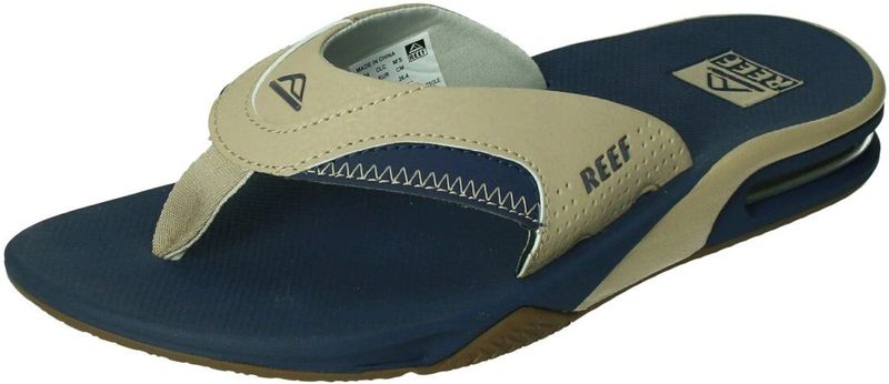 Reef - Fanning - Slipper - Marine - Synthetisch Nubuck Leer