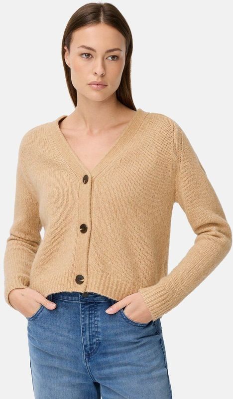 camel active - Cardigan - Karamel - Raglanmouwen - Knoopsluiting