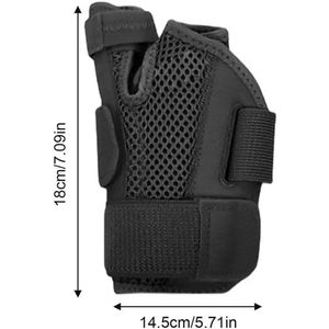 Professionele Polsbrace Met Duimondersteuning – Ademend Pols- en Duimbeschermer – Zwart – 1 stuk – Verstelbaar & Comfortabel