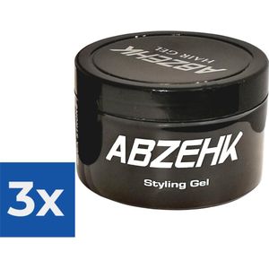 Abzehk Styling Gel Black Mega Strong 450ml - Voordeelverpakking 3 stuks