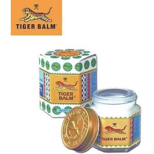 Tijger Balsem Tiger Balm White 19g | Spierbalsem Muggenbeten Verkoudheid Hoesten Koude Voeten Griep