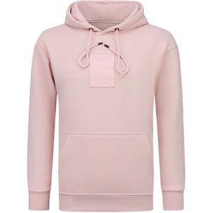 Oversized Hoodie Heren met Capuchon - Trui Heren ICONS Basic - Dik Geweven Sweater Heren - 5808 - Roze