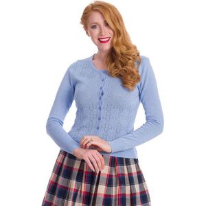 Dancing Days Cardigan -XL- FLOWER POWER KNIT Blauw