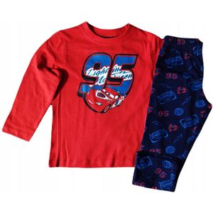 Disney Cars Pyjama - Katoen - Rood/blauw - Maat 98