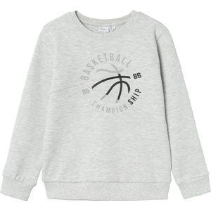 Name It kids jongens trui KULAN Light Grey Melange Regular Fit