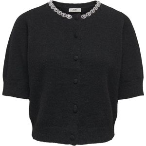 Jacqueline de Yong - Jdyalva Life - Cardigan - Zwart - Korte Mouwen
