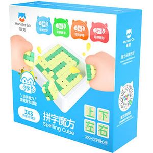 GAN Monster Go Spelling Cube – 3x3 GROEN/GEEL
