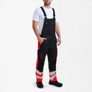 Engel Safety Light Amerikaanse overall 3547-319 - Black / Hi-vis Red - 30