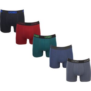 Heren boxershorts UOMO 5-Pack assorti - maat XL