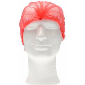 CMT | 3 x 100 stuks wegwerp Haarnetjes non-woven | ROOD | 300 stuks | Latexvrij | niet steriel | Clip Caps
