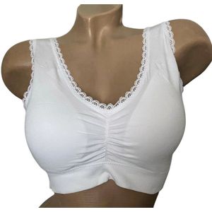 Comfort bra - Beha - 6618 van Viscose M/L wit