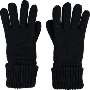 Handschoenen kinderen - Gebreid - Jongens - 5 tot 7 jaar - One size - Zwart