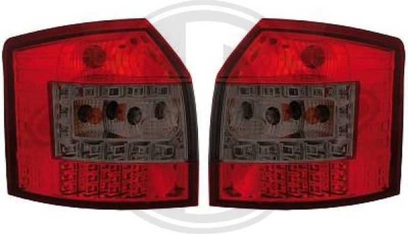 Audi - Set Achterlichten - Rood/Zwart - LED - ECE-getest