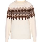 usha - Pullover - Geometrisch Patroon - Met Geribde Kragen