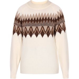 usha - Pullover - Geometrisch Patroon - Met Geribde Kragen