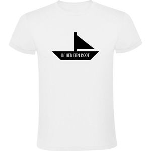 Ik heb een boot Heren T-shirt - zee - zeilboot - water - vakantie - zomer