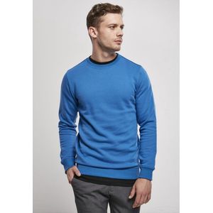 Urban Classics - Organic Basic Crew Sweater/trui - M - Blauw