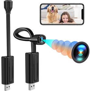 USB WiFi Camera with Motion Detection - Small WiFi Camera for Home Security Surveillance - Remote Vision Support