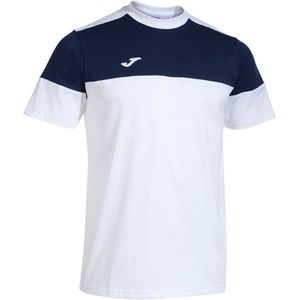 Joma Crew V T-shirt Met Korte Mouwen Wit,Blauw 11-12 Years Jongens,Meisjes