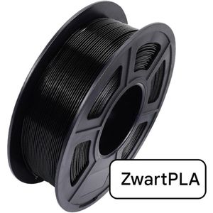 1,75 PLA zwart filament - 1 kg 3D-printer PLA-filament - 3D-printmateriaalfilament - vacuümverpakt - nette spoelen - RFID voor slim printen