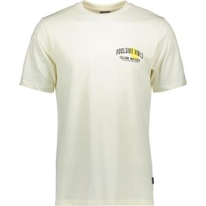 Kultivate T-shirt Ts Poolside 2401020210 226 Egret Mannen Maat - M