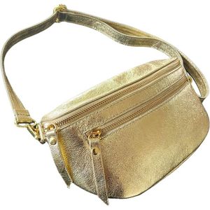 Metallic Gouden Heuptas - Met voorvak - Heuptassen - Fannypack - Gouden tassen - Goud