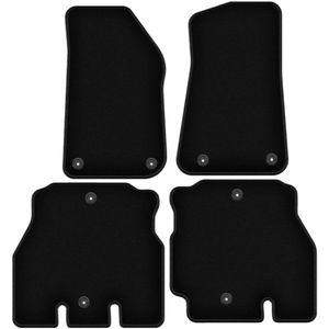 BASIC zwarte velours vloermatten voor: Jeep Wrangler JL 5-deurs (2018-2023)