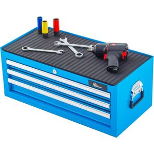 Gereedschapskist - Leeg - 3 Lades - Met Cilinderslot - Blauw | Ragnor ""Asgard"" Editie