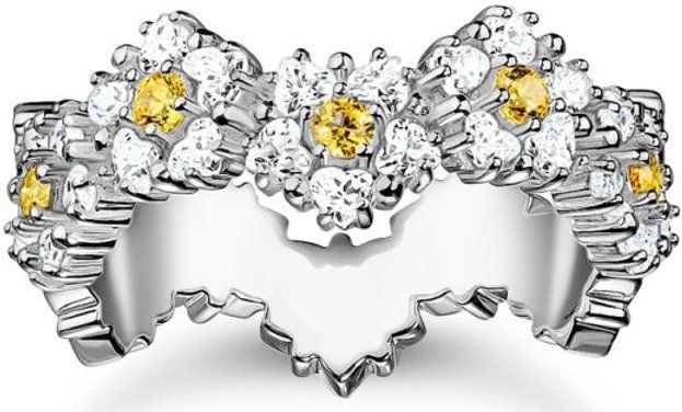 Thomas Sabo - TR2337-051-4 - Ring - Geel Goud - Blooming Skies