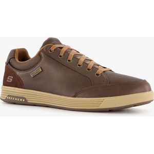 Skechers Cavell Sparkman leren heren sneakers - Bruin - Extra comfort - Memory Foam - Maat 44