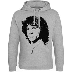 The Doors Hoodie/trui -2XL- Jim Morrison - Portrait Grijs