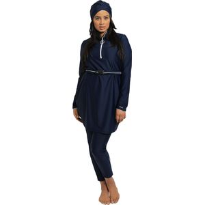 Ivory Blue Marine burkini van MYKINY BRAND, Maat S / 36 boerkini, burqini, badpak