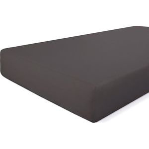 Walra Hoeslaken Crispy Cotton - 90x220 - 100% Katoen - Antraciet