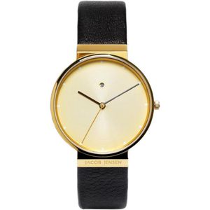 Jacob Jensen 845 horloge heren - zwart - edelstaal doubl�