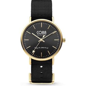CO88 Collection 8CW-10019 - Horloge - Nato Nylon - zwart - 36 mm