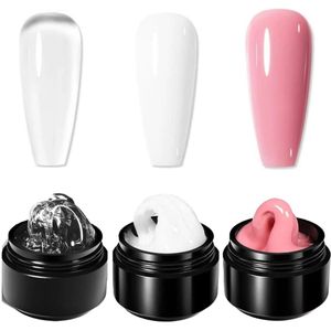 Born Pretty - Builder gel - 3x15 ml - HEMA-vrij - Buildergel - Builder gel nagels - Builder gel set - Builder gel gel nagels - Gelnagels - Gel nagels - Gel voor nagels - Hard gel - Polygel