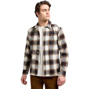 Lee - Leesure - Overhemd - Brentwood Plaid - Lange Mouwen - Kastanjebruin en Wit
