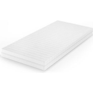 Vitalispa Koudschuim matras – 80 x 200 cm H2 hardheid, 7 zones Wit H2 hardheid, 7 zones