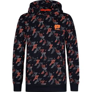 Petrol Industries - Jongens All-over print Hoodie Chevak - Blauw - Maat 152