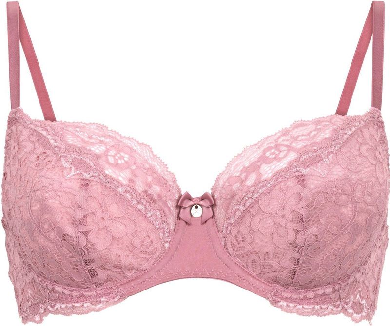 Hunkemöller Niet-voorgevormde beugel bh Marine Roze B70