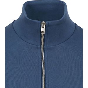 Fred Perry - Half Zip Trui Mid Blauw - Heren - Maat M - Regular-fit