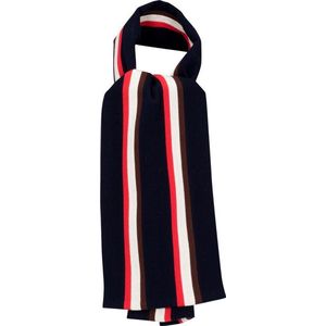 OXFOX Scarves Christ Church College (Oxford) - Heren/Dames/ Unisex Sjaal - Donkerblauw Rood Wit Bruin - Alle maten