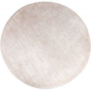 Vintage tapijt MODERN ART 150cm beige gewassen rond used look - 41259