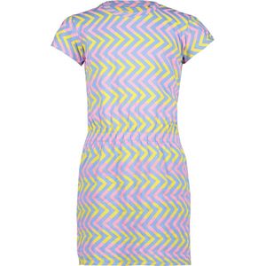 4PRESIDENT Meisjes jurk - ZigZag Aop - Maat 110 - Meisjes jurken