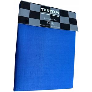 Dekbedovertrek Katoen Satijn 200x220cm Marineblauw Zonder Elastiek