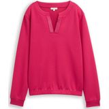 Tom Tailor Scuba-sweatshirt met strass-steentjes