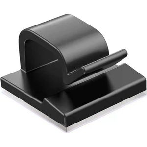 Keltin Kabelclips - Zelfklevend - Set van 10 - Compact - Zwart - 14x14 mm