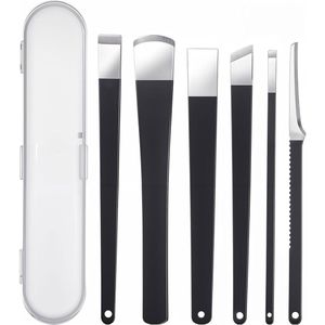 Set voor het verwijderen van ingegroeide teennagels - 6 stuks - roestvrij staal